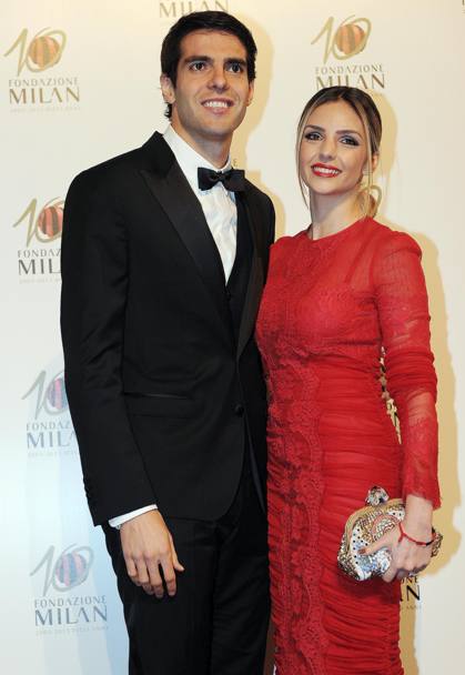 Ricky Kak e la moglie Caroline Celico. Ansa